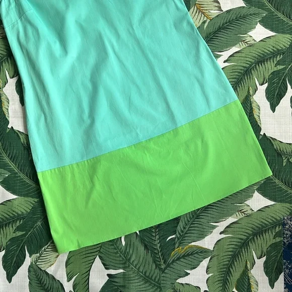 STS Sail to Sable • Preppy Blue & Green Tunic Shift Dress • Size Large - Picture 4 of 10